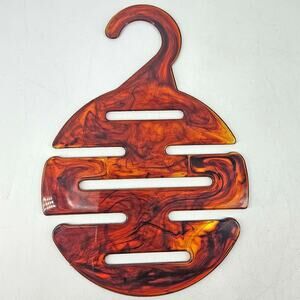 Vintage Norbert Made in USA Tortoise Scarf Belt Hanger 1978